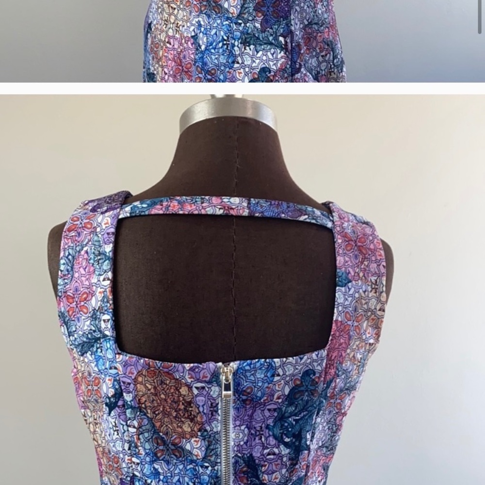 H&M high neck floral printed dress size 10 - Picture 5 of 6